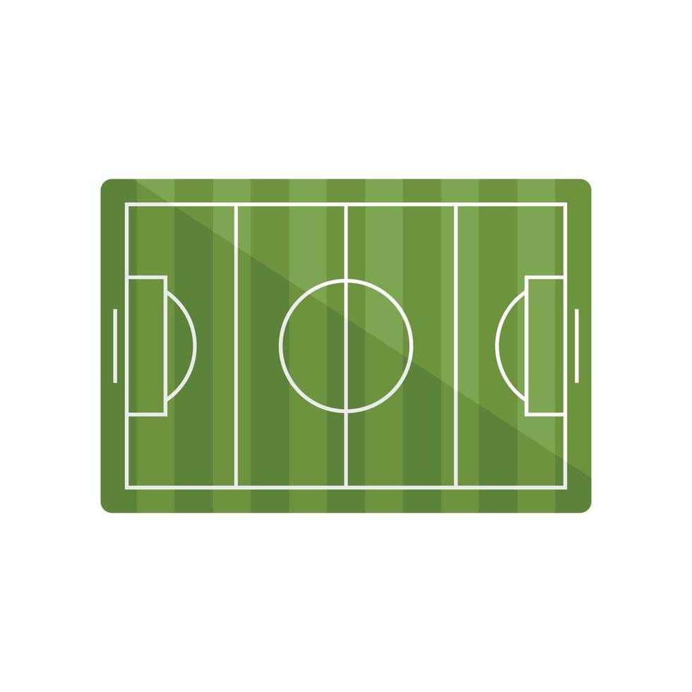 Soccer field icon flat vector. Stadium pitch vector