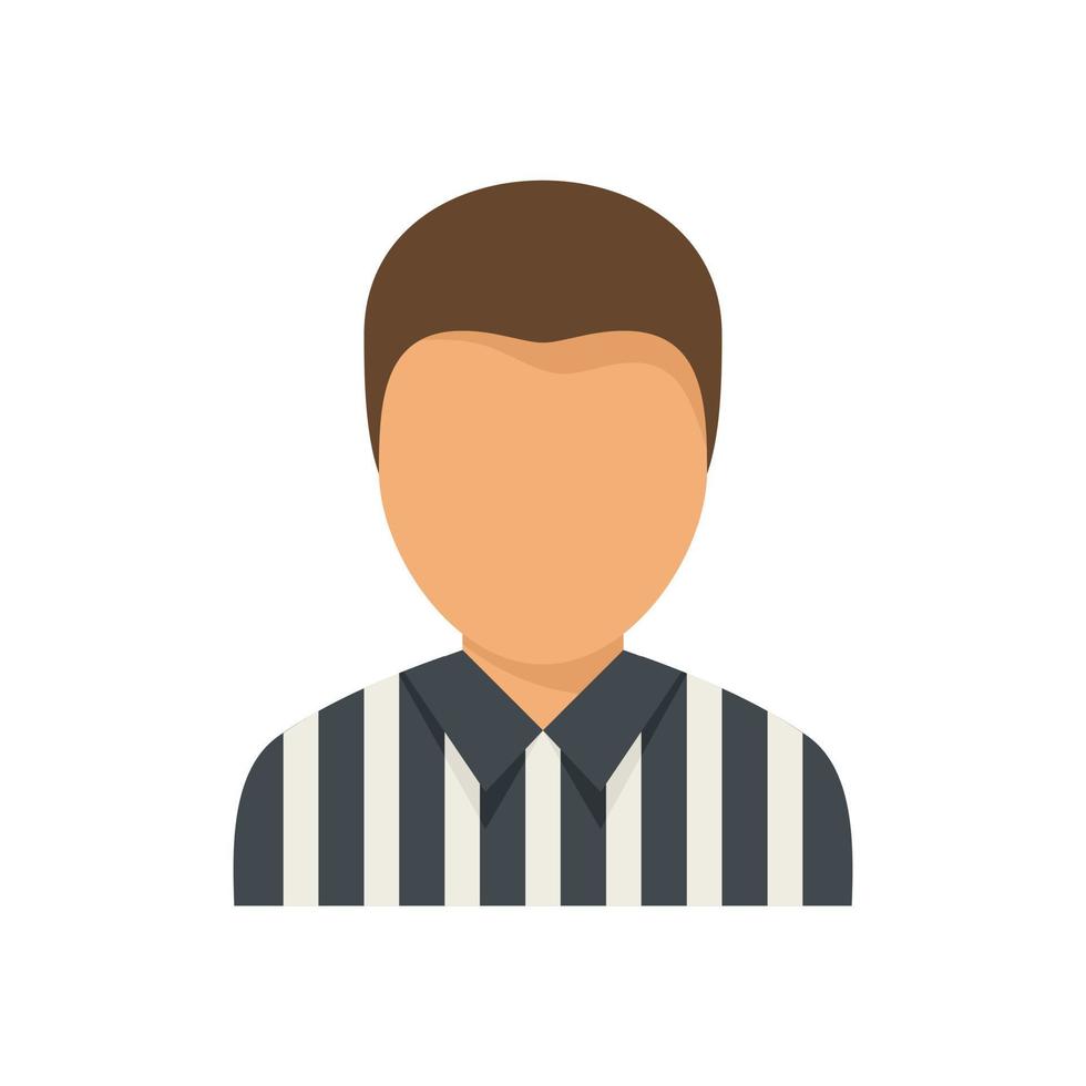 American football referee icon flat vector. Whistle penalty vector