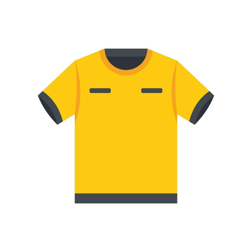 Referee tshirt icon flat vector. Foul game vector