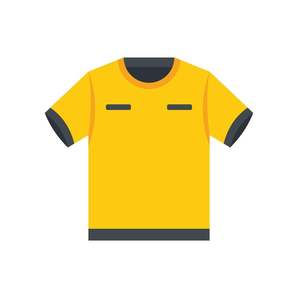 Referee tshirt icon flat vector. Foul game vector