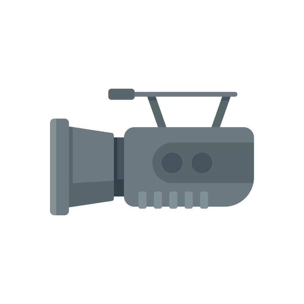 Camera icon flat vector. Video camcorder vector