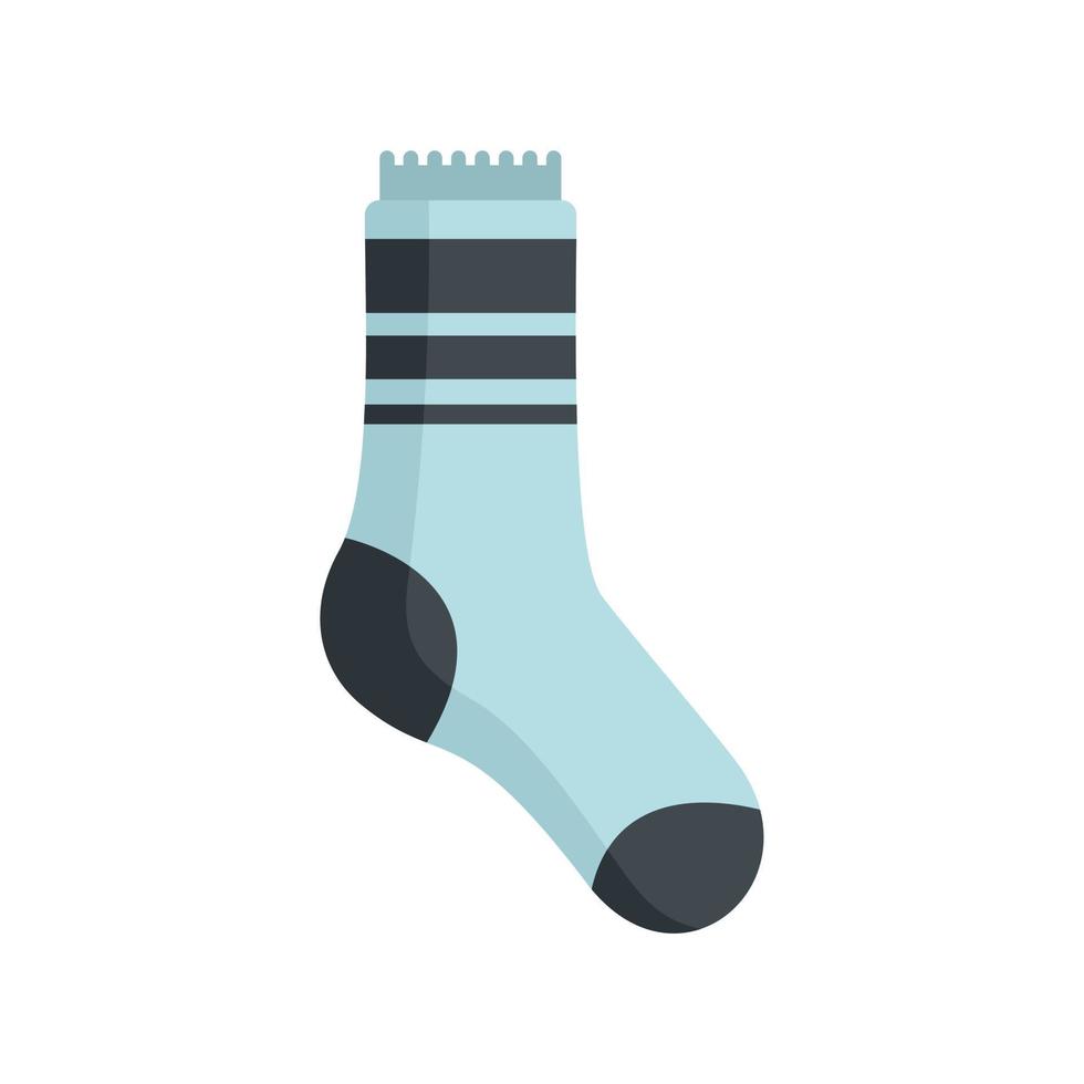 Stylish sock icon flat vector. Winter collection vector