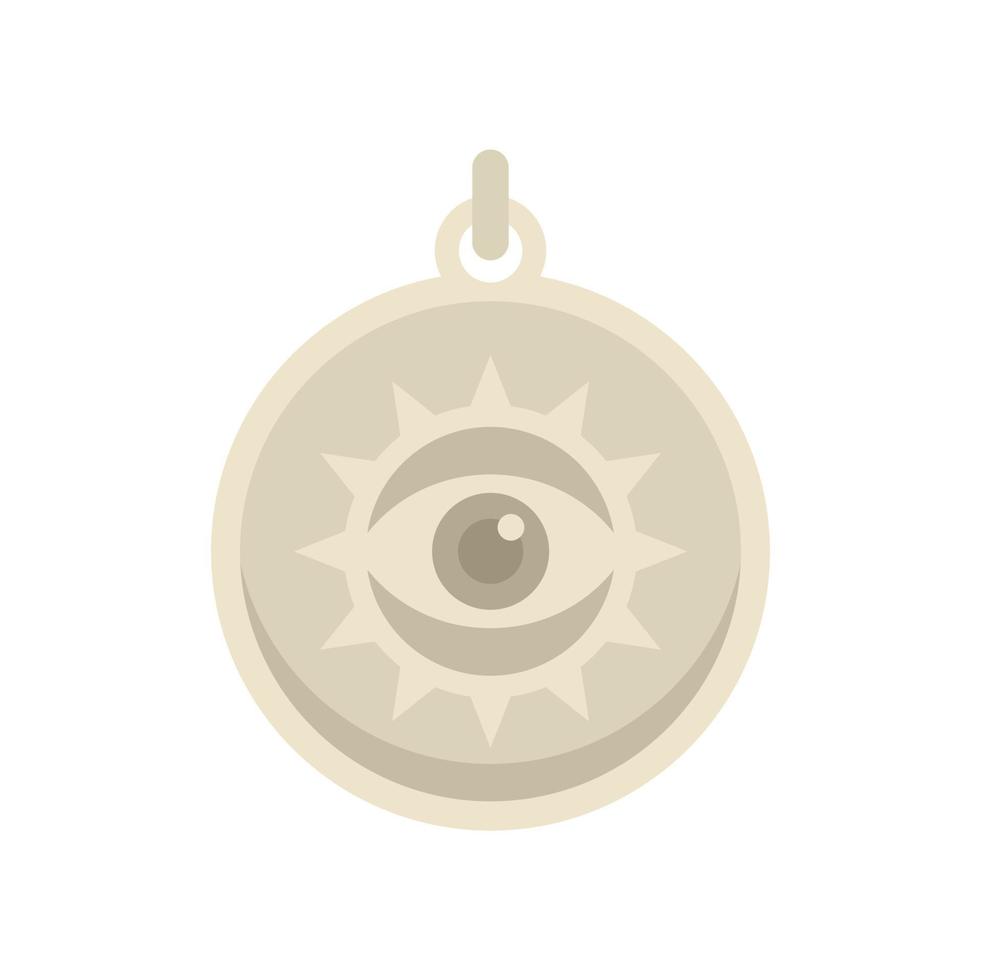 ojo amuleto icono vector plano. mano turca