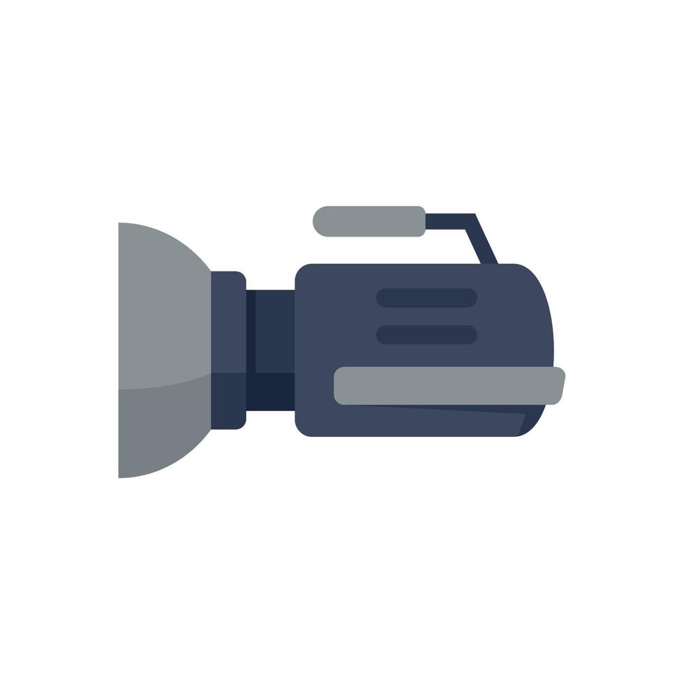 vector plano del icono de la cámara de televisión. película de vídeo