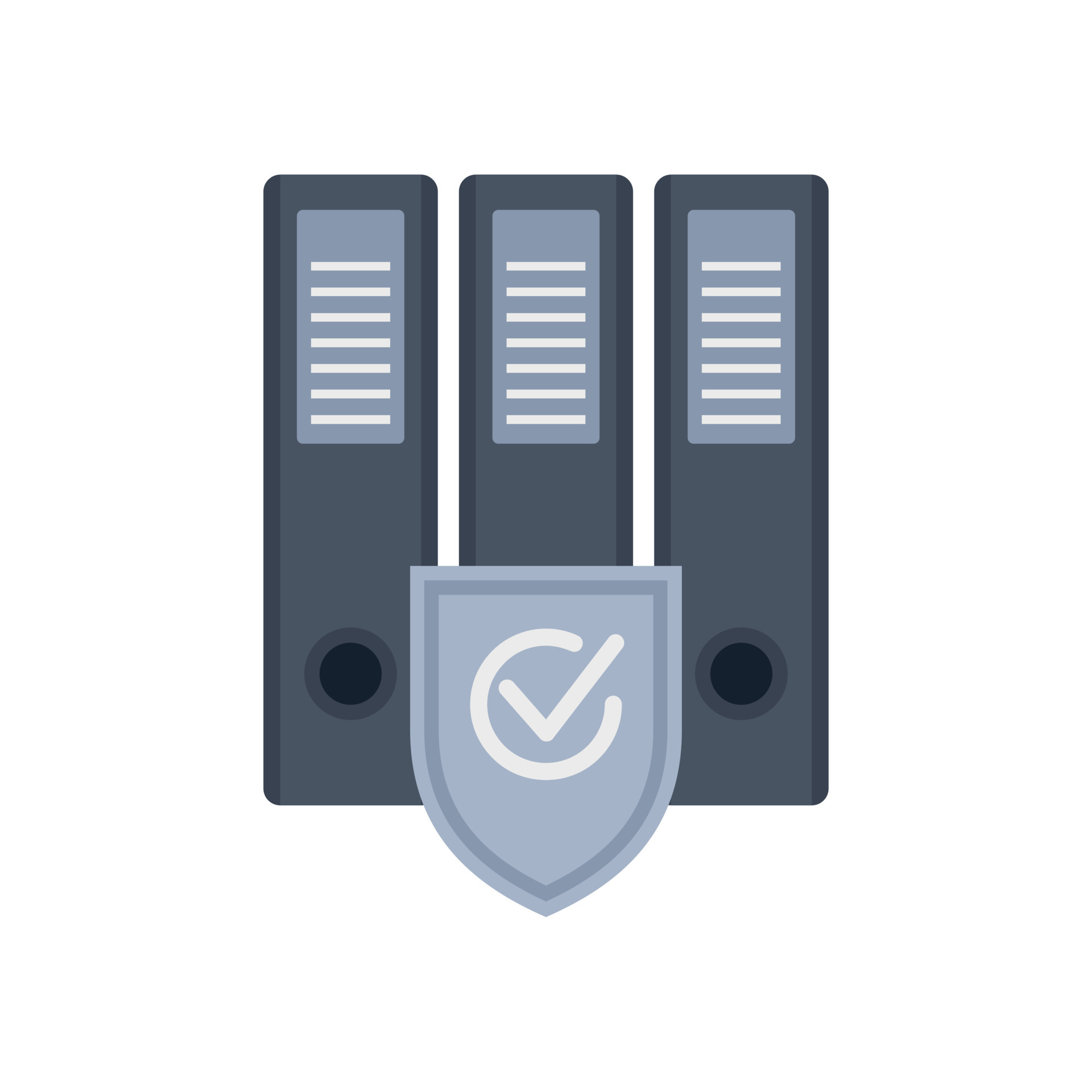 Safety folders icon flat vector. File folder 17337380 Vector Art at