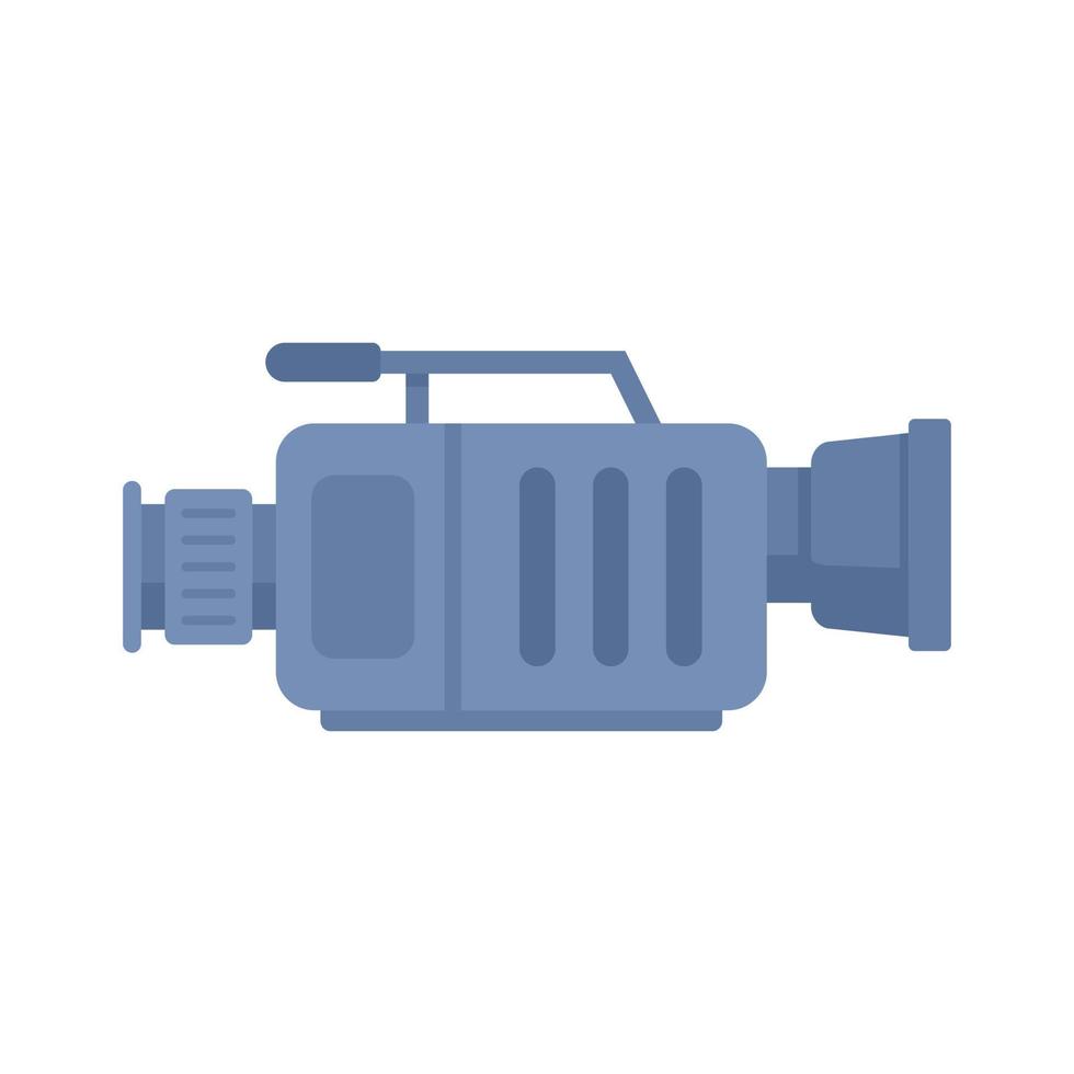 Capture camera icon flat vector. Video camcorder vector