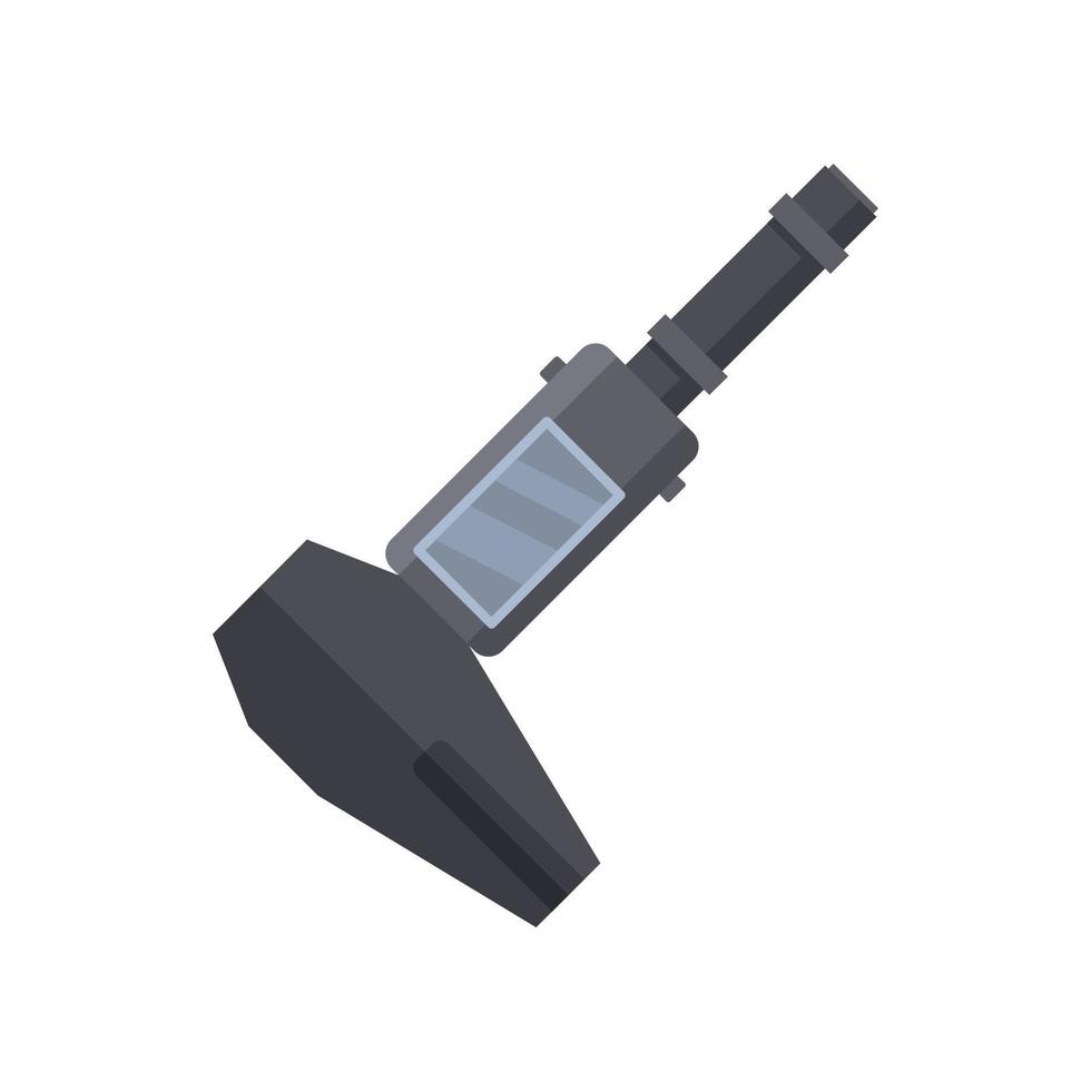 Screen caliper icon flat vector. Micrometer tool vector