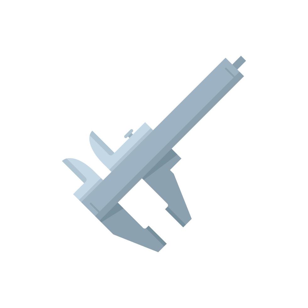 Rule caliper icon flat vector. Calliper vernier vector