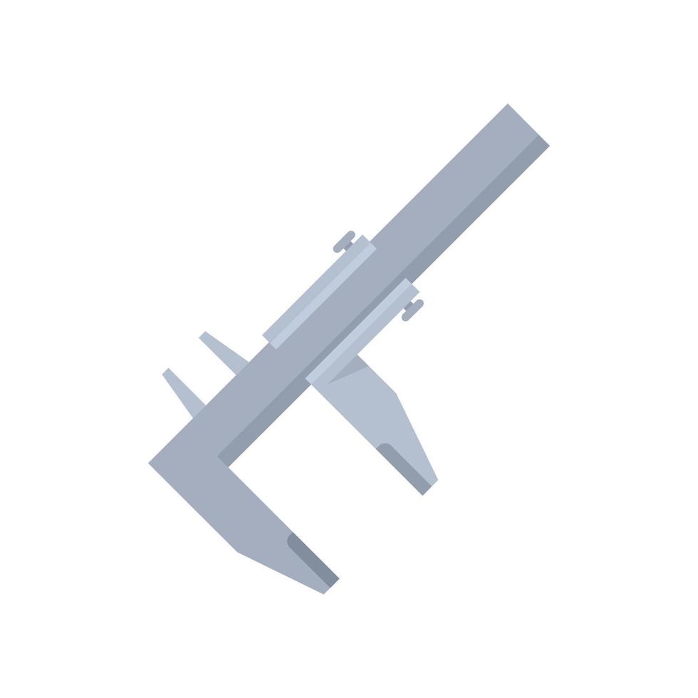 Engineering caliper icon flat vector. Calliper vernier vector