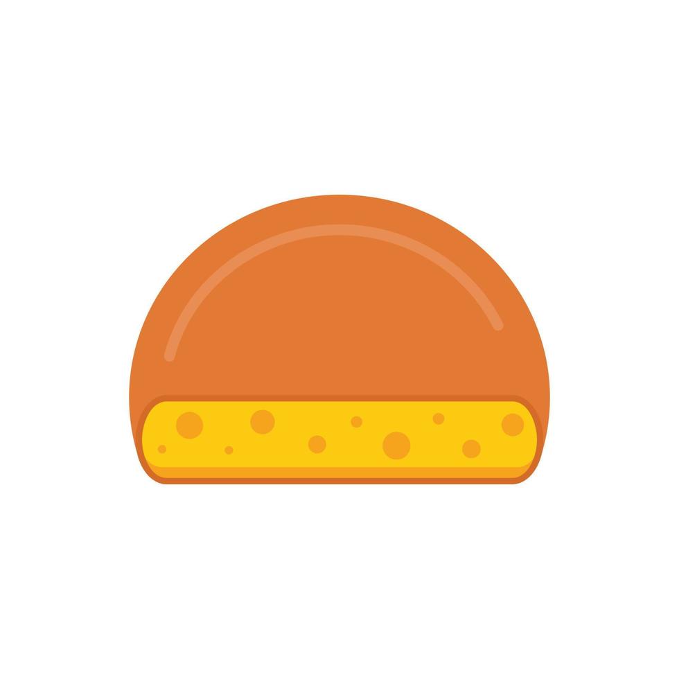 Cheese icon, flat style vector