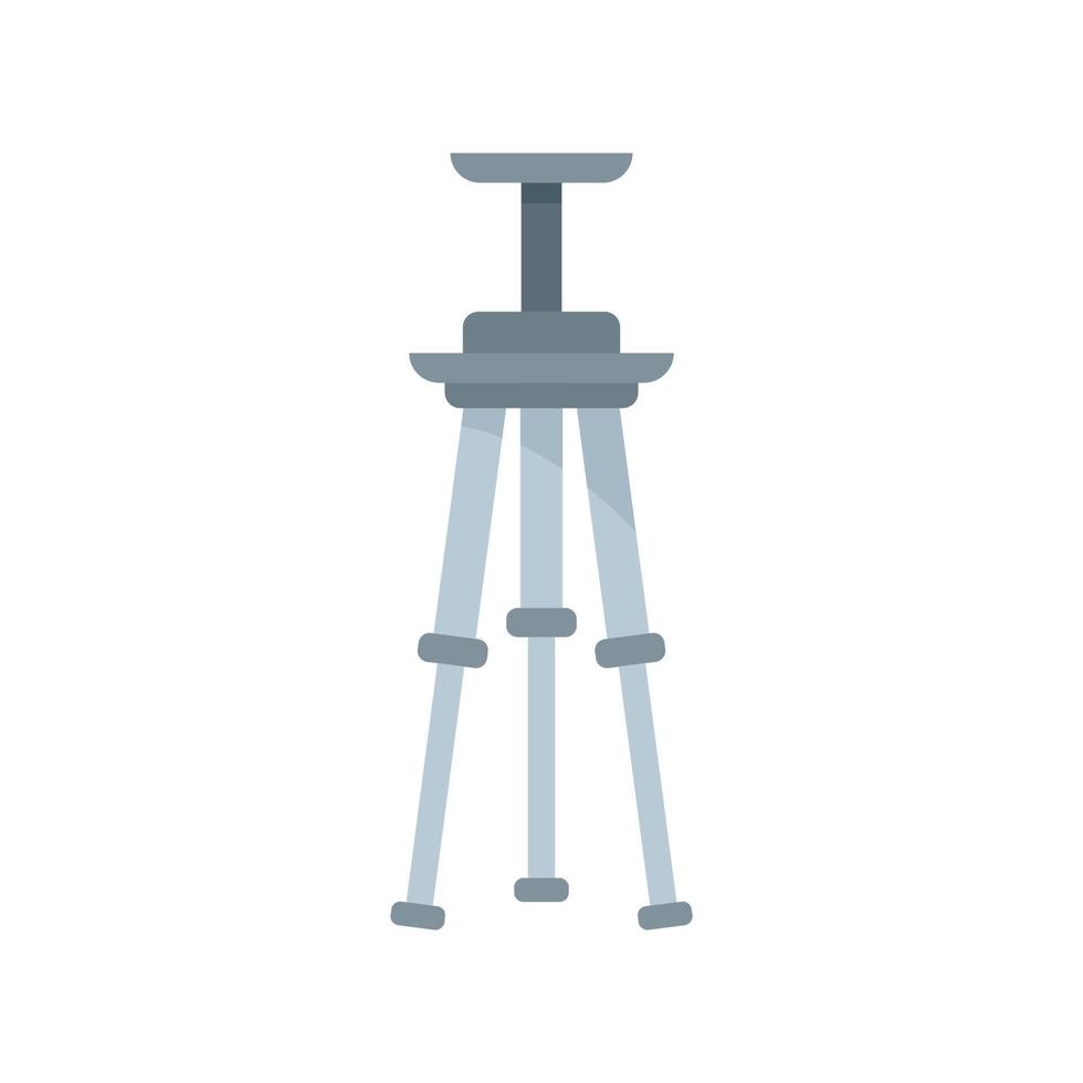 Tripod icon flat vector. Video camera stand vector