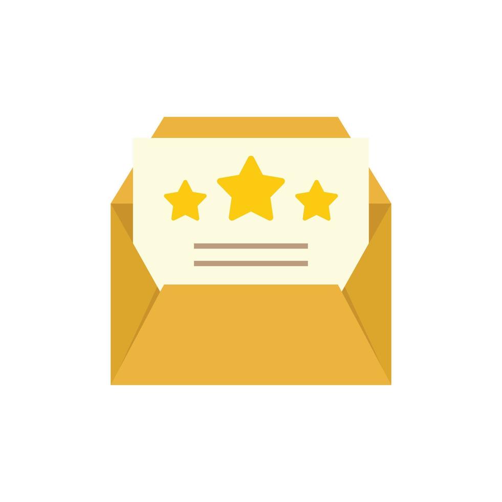 Quality mail icon flat vector. Good success check vector