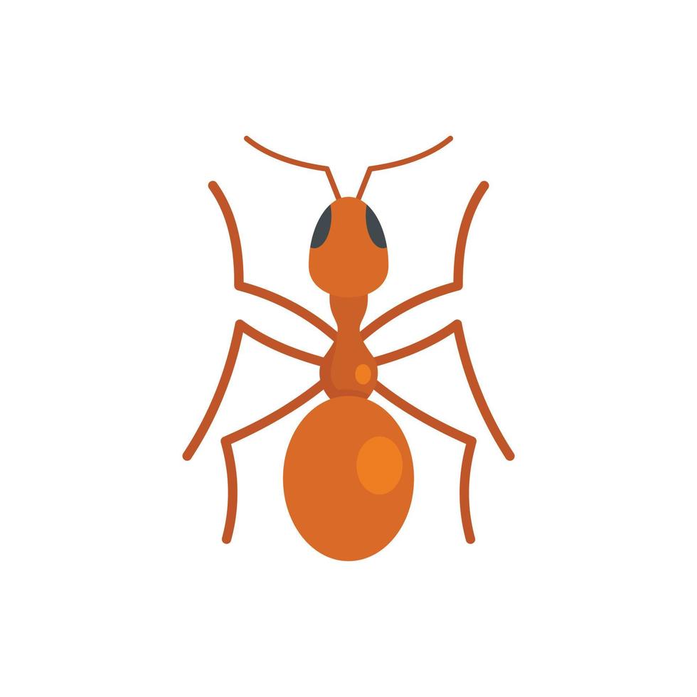 Queen ant icon, flat style vector