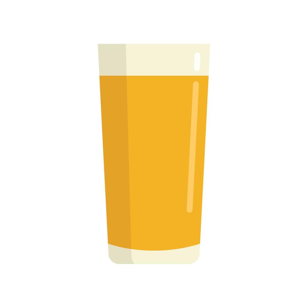 Peach fresh juice icon, flat style vector