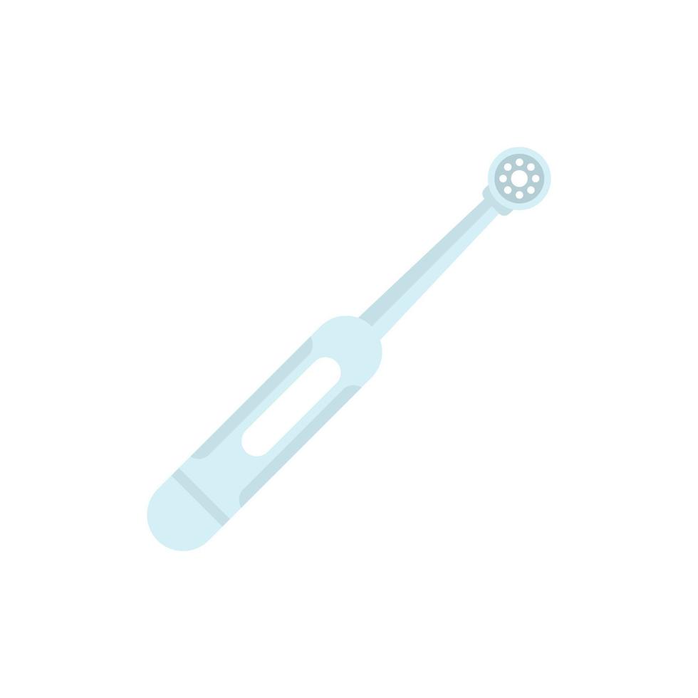 Electric toothbrush daily icon, flat style vector