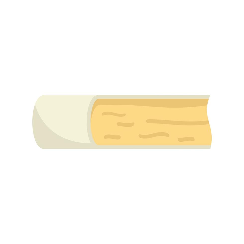 Cheese milk icon, flat style vector