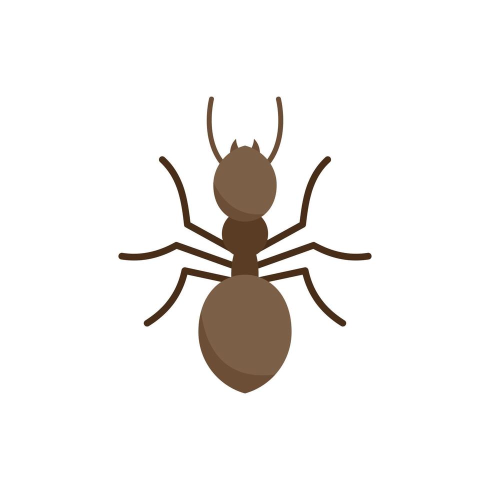 Ant icon, flat style vector