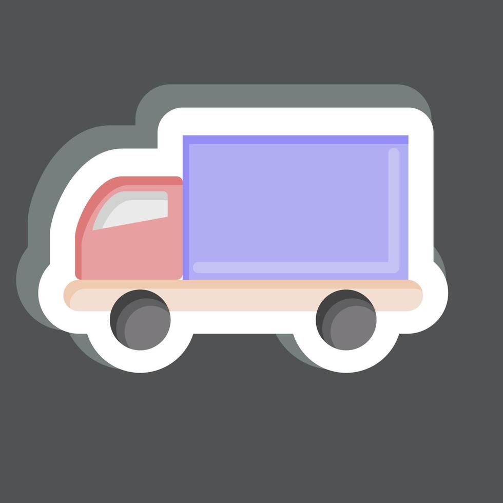 Sticker Delivery. related to Online Store symbol. simple illustration. shop vector
