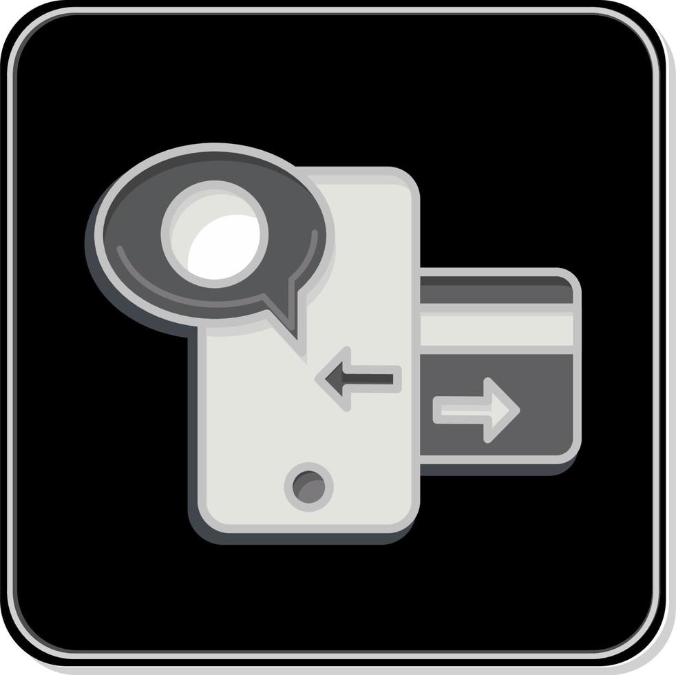 Icon Mobile Paymments. related to Online Store symbol. Glossy Style. simple illustration. shop vector