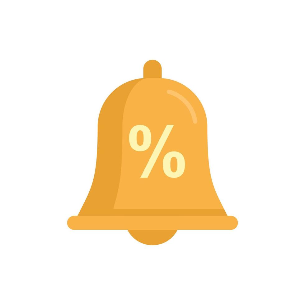 Bonus bell icon, flat style vector