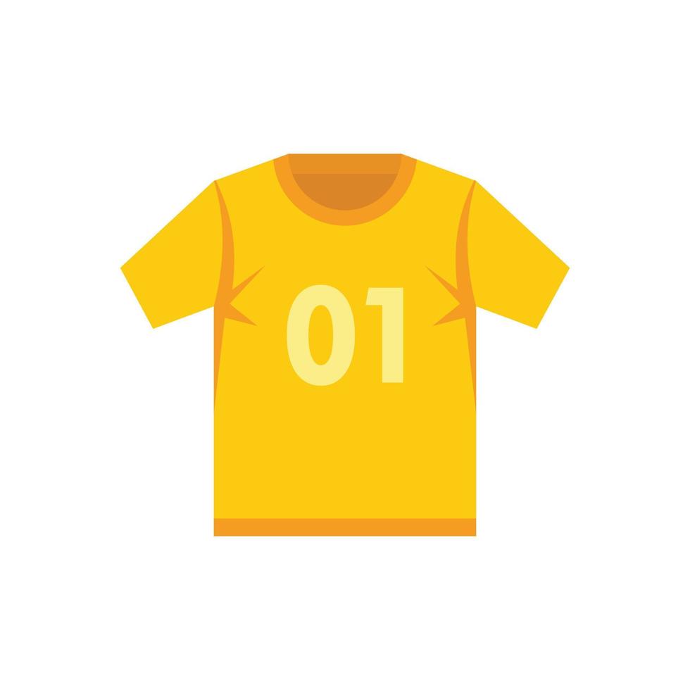 Hurling shirt icon, flat style vector