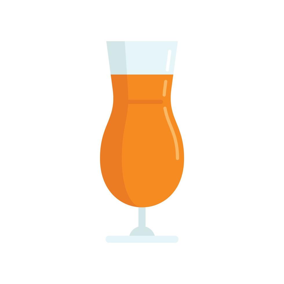 Mango fresh juice icon, flat style vector