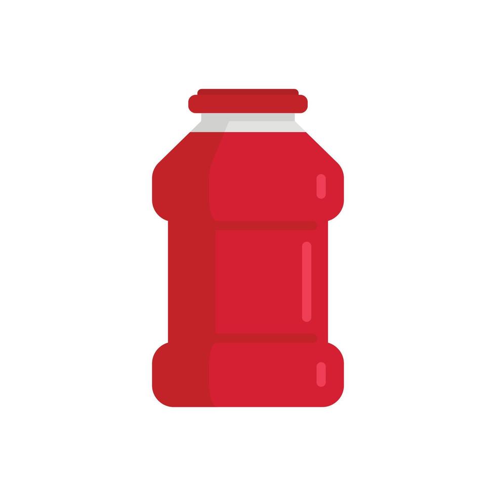 icono de botella de ketchup, estilo plano vector