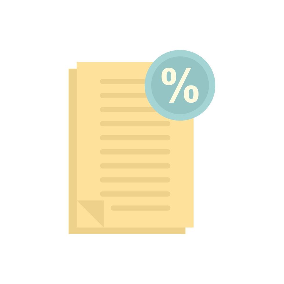 Bonus documents icon, flat style vector