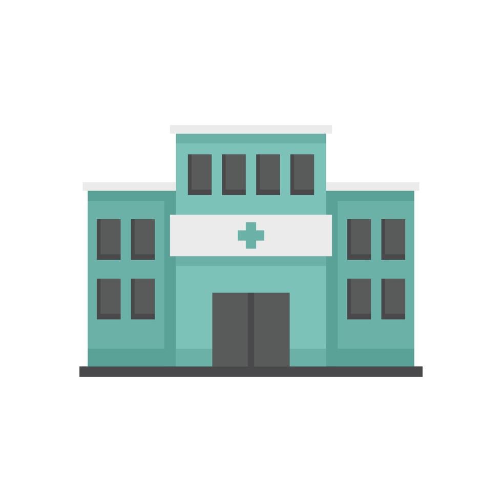 Handicapped hospital icon, flat style vector