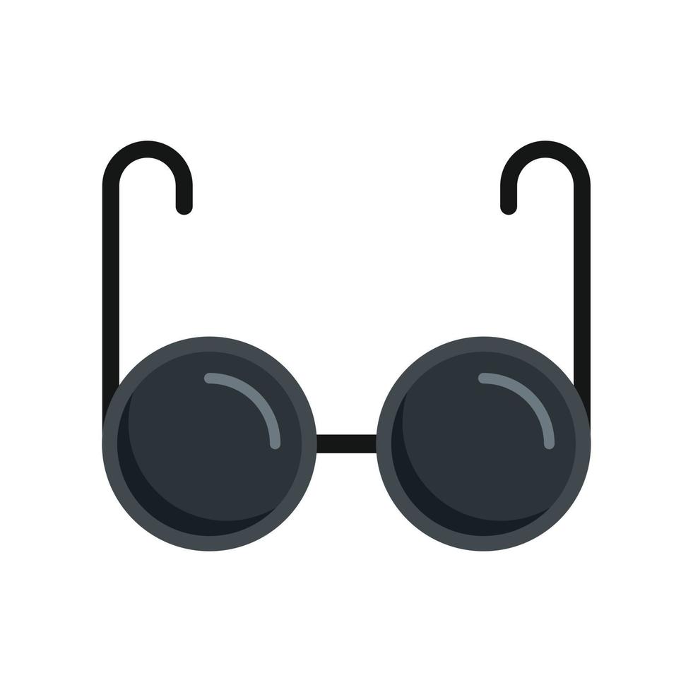 Blind eyeglasses icon, flat style vector
