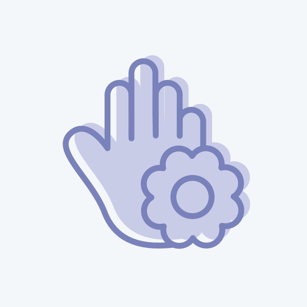 Icon Gratitude. related to Psychological symbol. two tone style. simple illustration. emotions, empathy, assistance vector