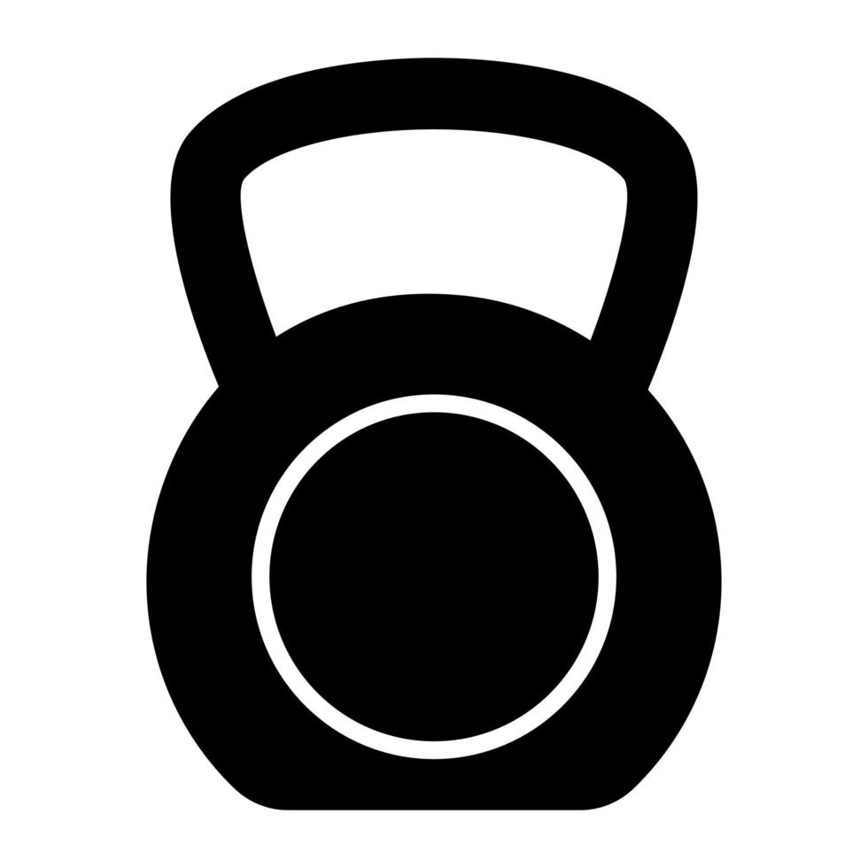 Amazing icon of kettlebell for premium use, weighting girya vector