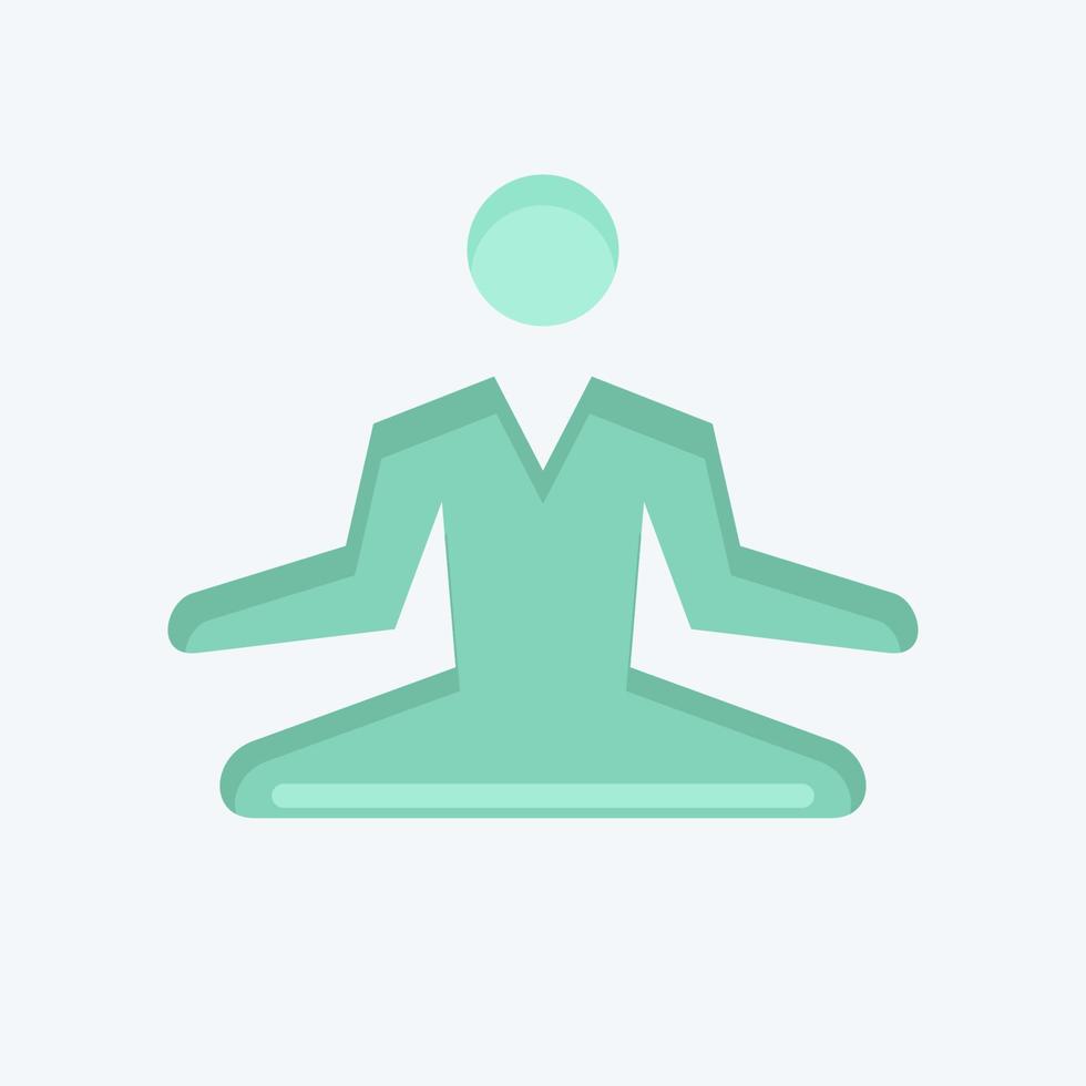 Icon Stress Relief. related to Psychological symbol. flat style. simple illustration. emotions, empathy, assistance vector