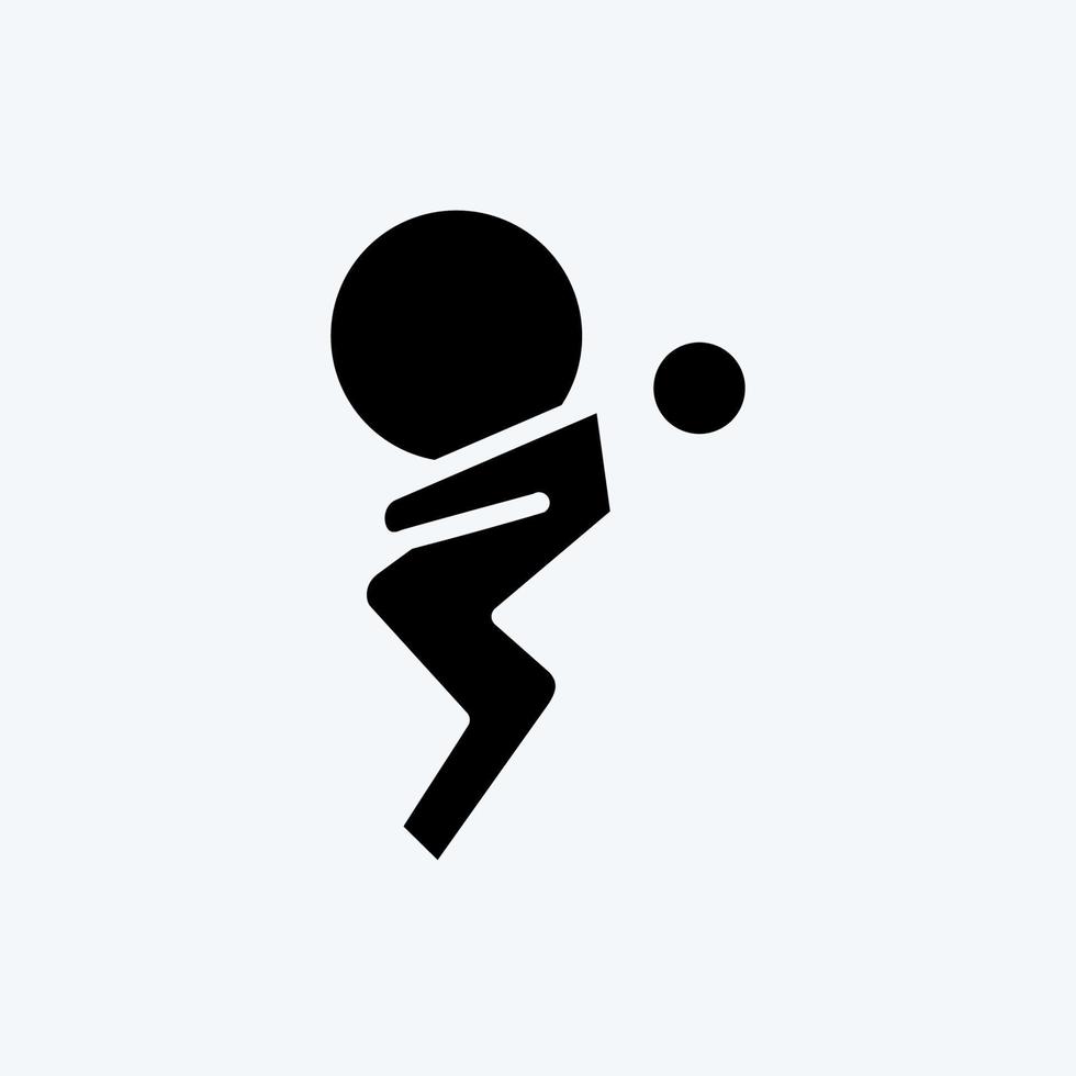 Icon Life Problems. related to Psychological symbol. glyph style. simple illustration. emotions, empathy, assistance vector