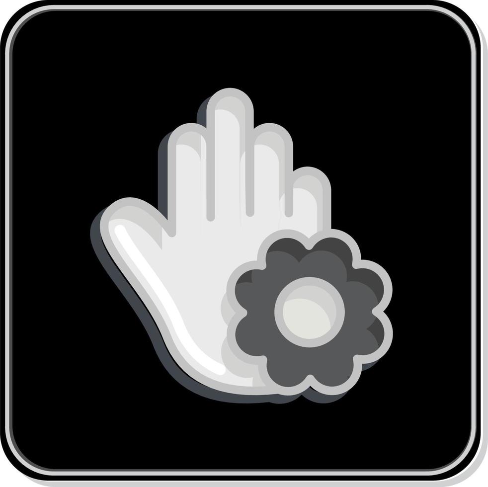 Icon Gratitude. related to Psychological symbol. Glossy Style. simple illustration. emotions, empathy, assistance vector