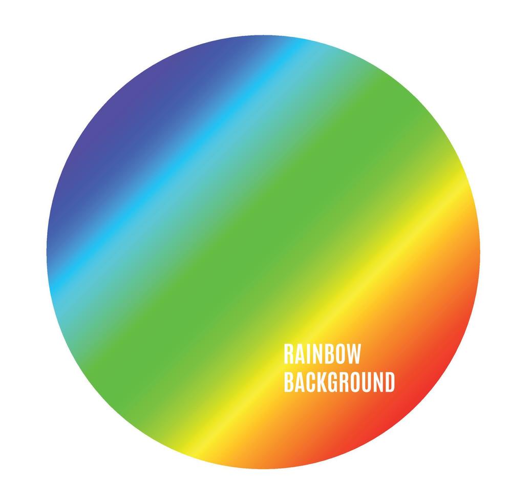 Bright Color Rainbow Background Circle Abstract Multicolor Gradient Circle Shape. Vector