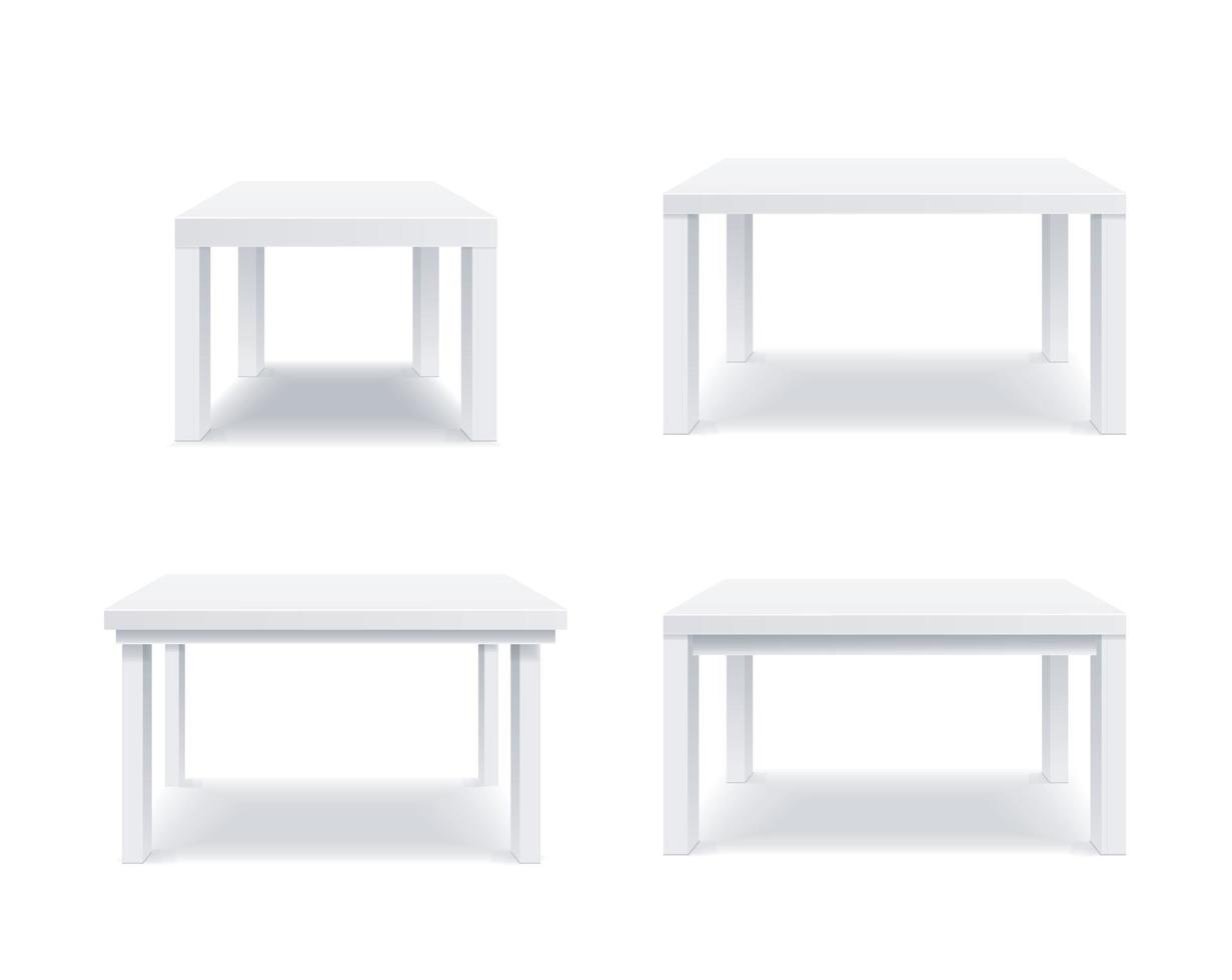 juego de mesa blanco diferente 3d detallado realista. vector