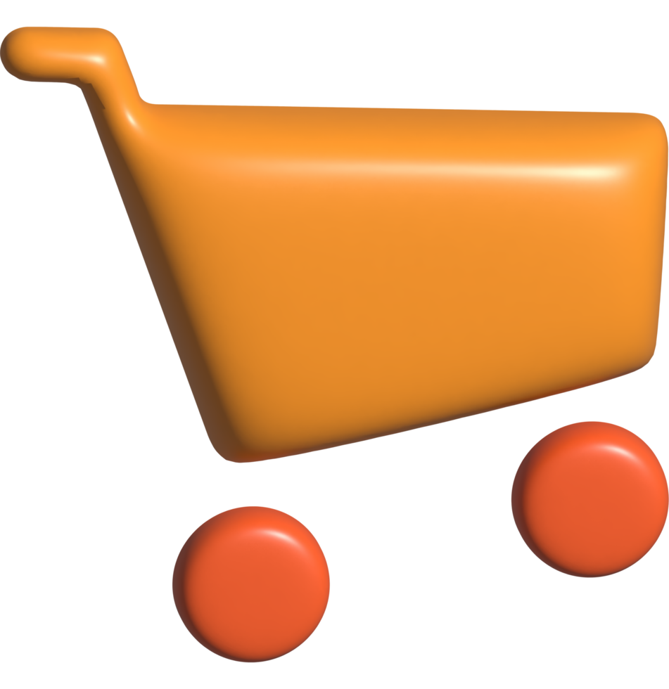 carrito de iconos 3d png