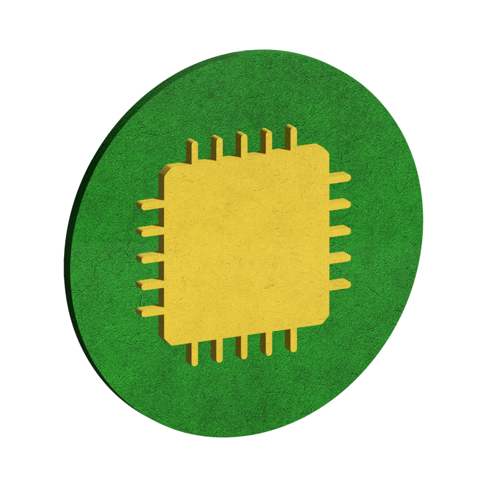 cpu icon 3d png