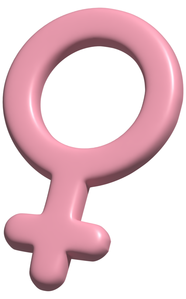 3d icon female symbol png