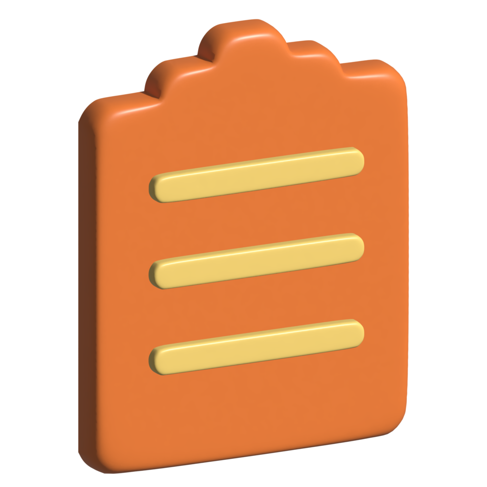 3d icon clipboard png
