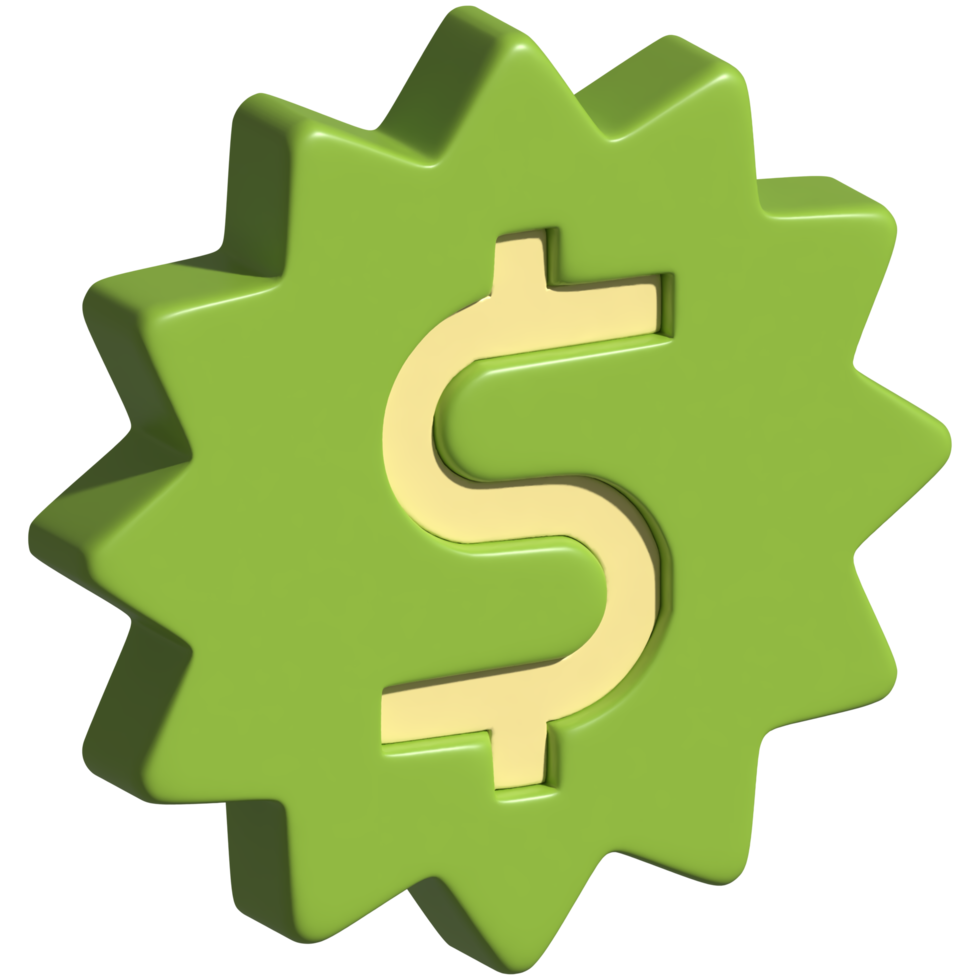 3D-Symbol-Dollar png