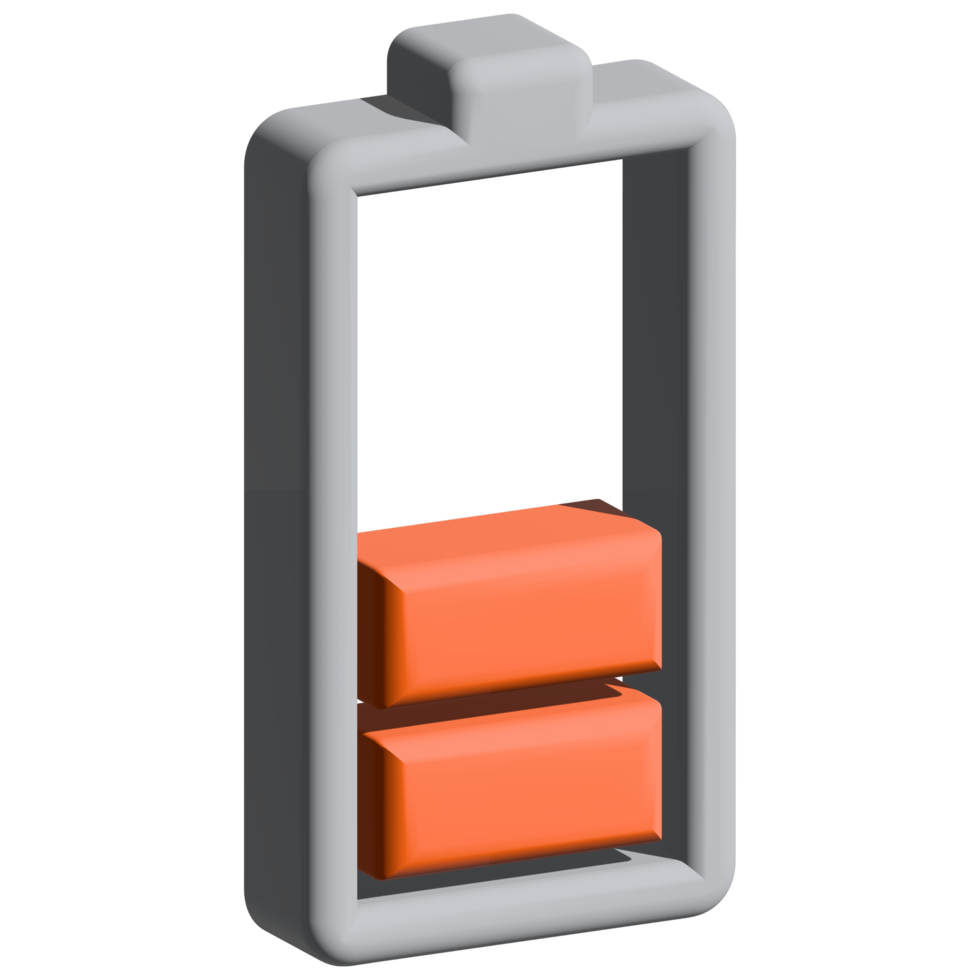 battery level 3d icon png