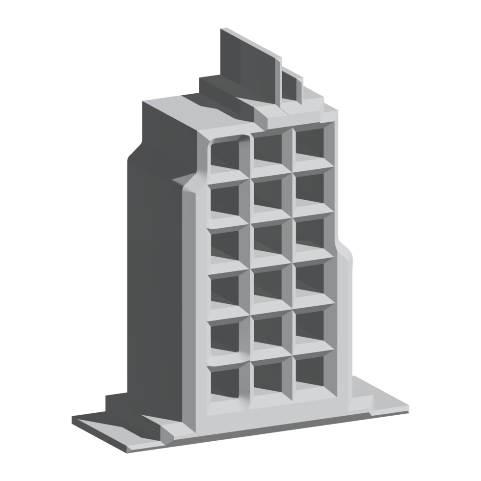 3d icono edificio ciudad png