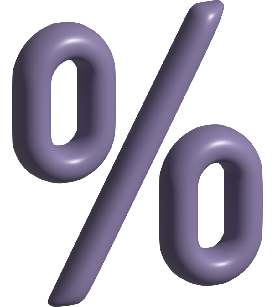 3d icon percentage png