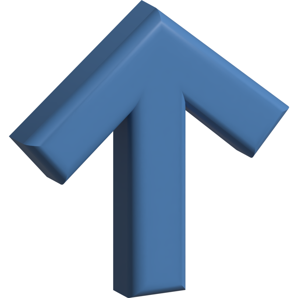 3d icon arrow up png