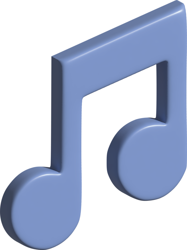 3D-Symbol der Musik png