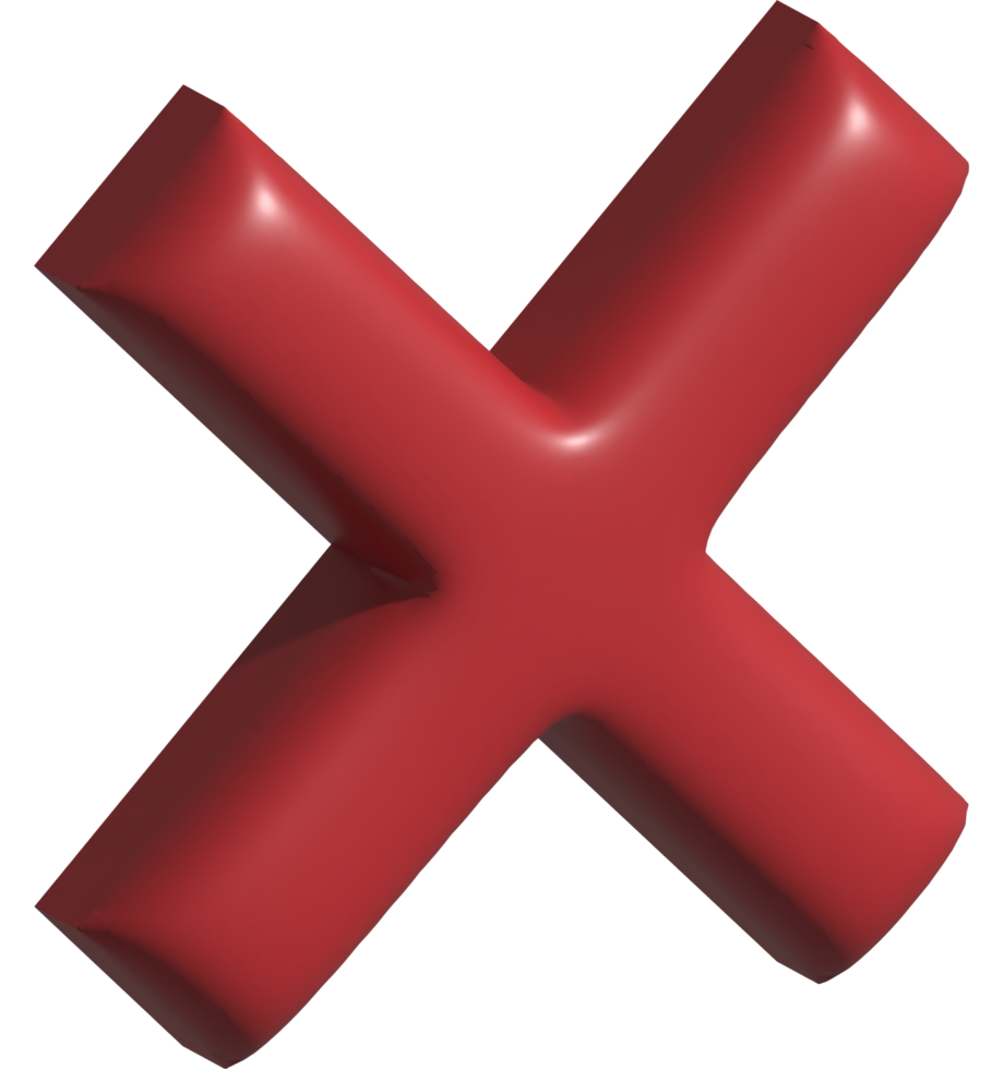 3d icon of cancel png