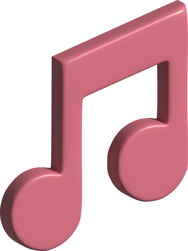 3d icon of music png