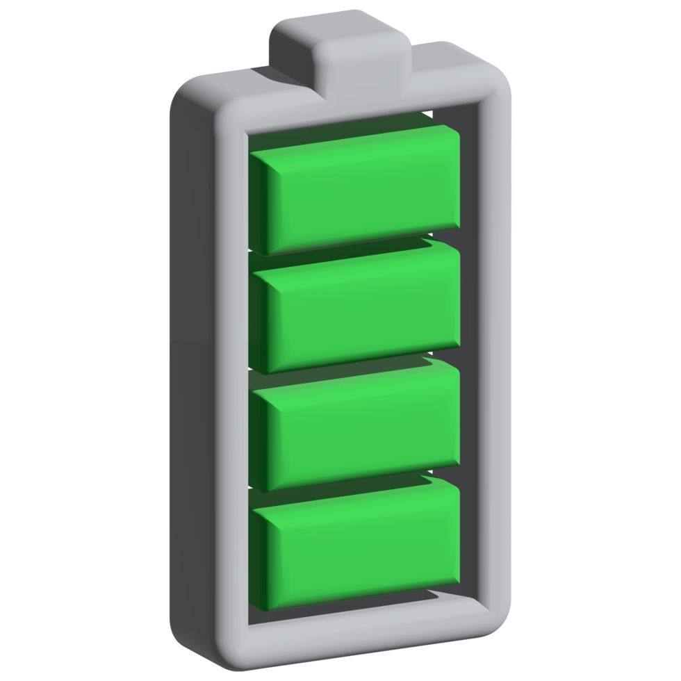battery level 3d icon png